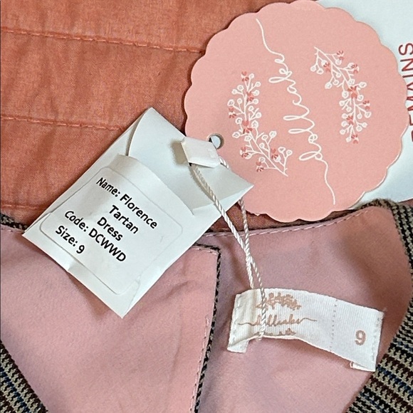 NWT Dollcake Florence tartan Full Skirt Dress kids size 9 - Picture 10 of 14